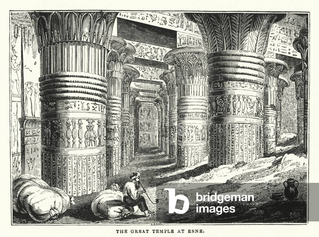 The Great Temple at Esne (engraving)