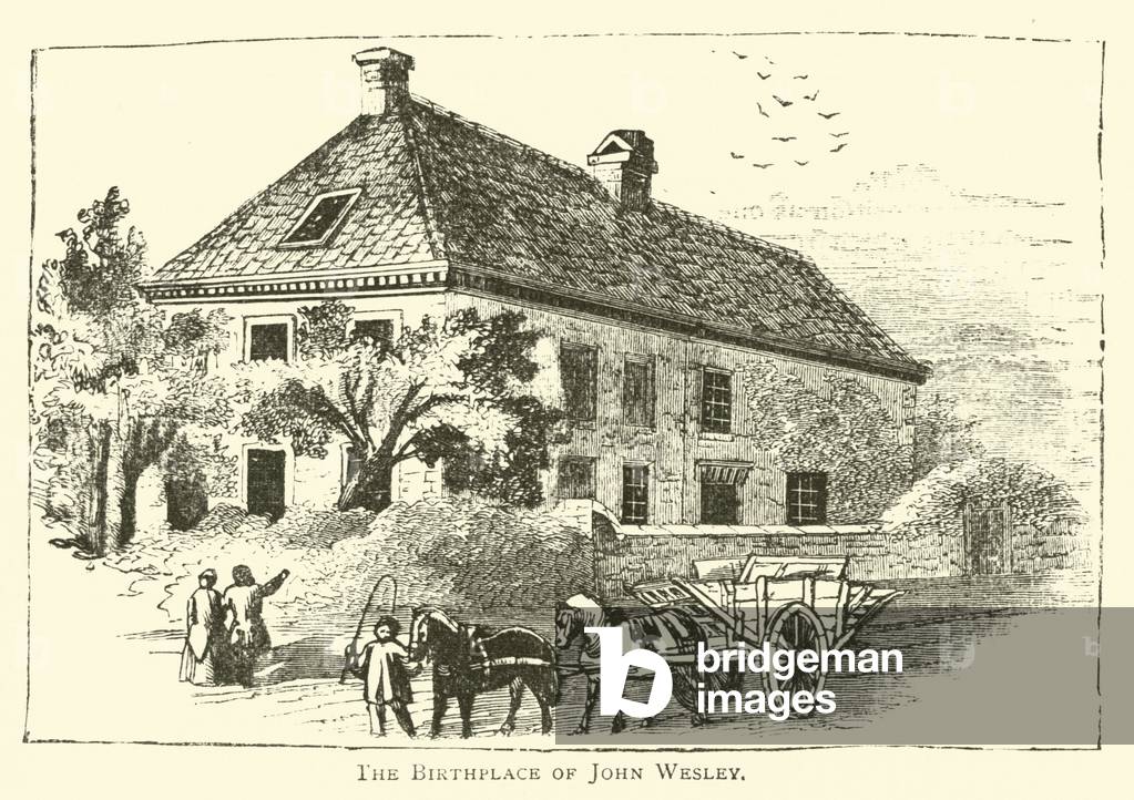 The Birthplace of John Wesley (engraving)