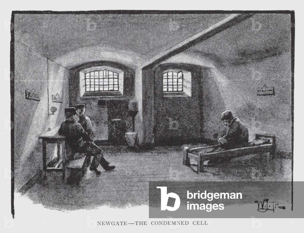 Newgate, the Condemned Cell (litho)