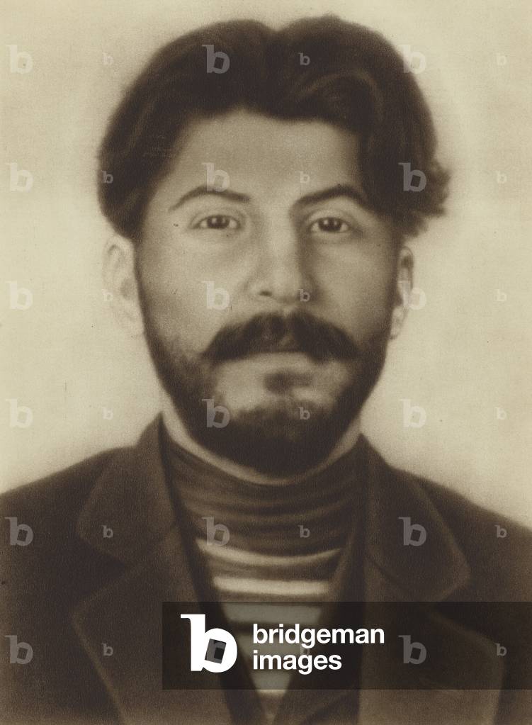 Joseph Stalin, Soviet leader, as ayoung man (b/w photo)