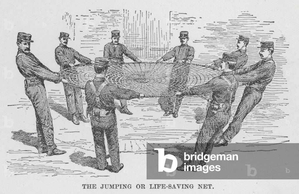 The Jumping or Life-Saving Net (litho)