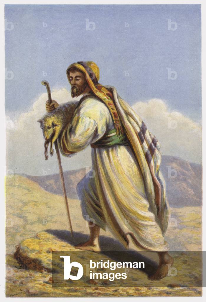 Parables of Jesus Christ: Lost Sheep (chromolitho)