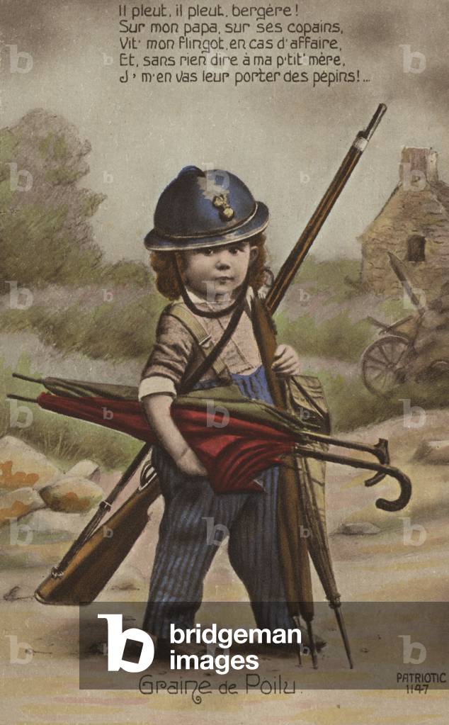 Child in a helmet (colour photo)