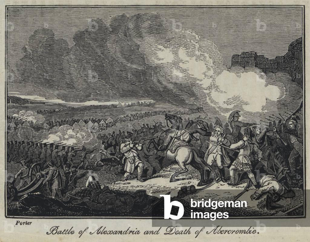 Battle of Alexandria and Death of Abercrombie (engraving)
