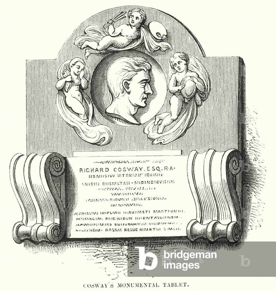 Cosway's Monumental Tablet (engraving)