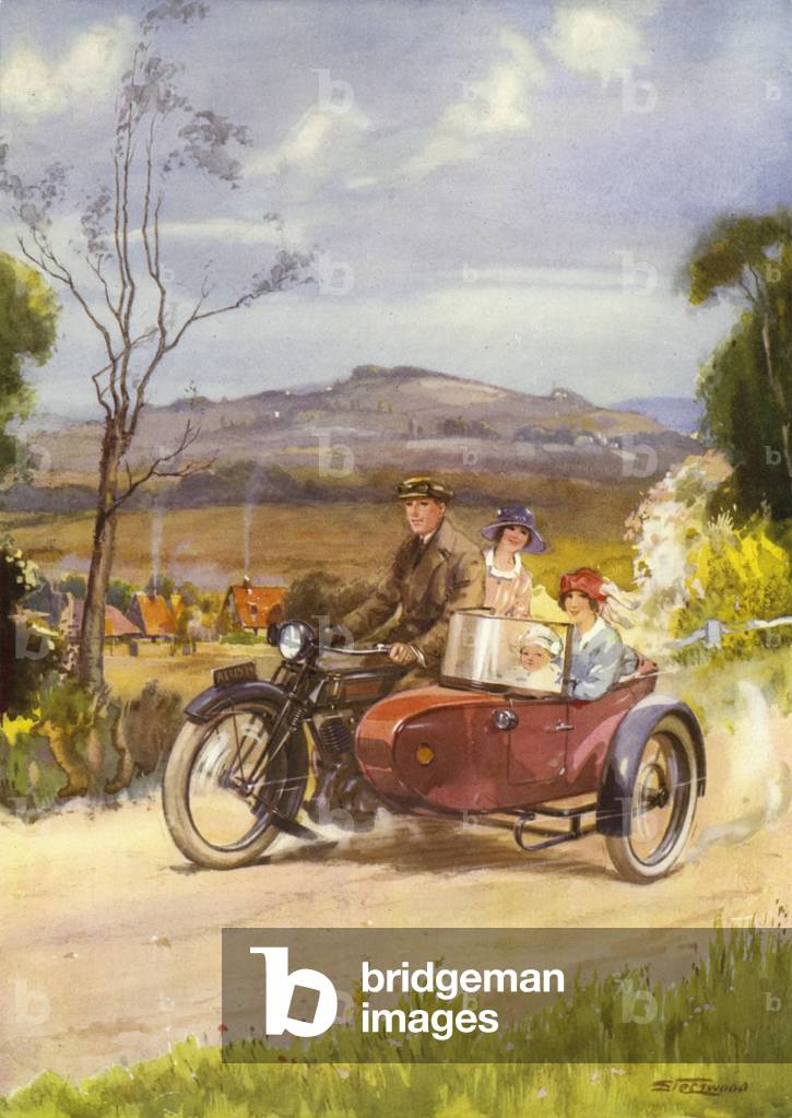 A Family Party (colour litho)