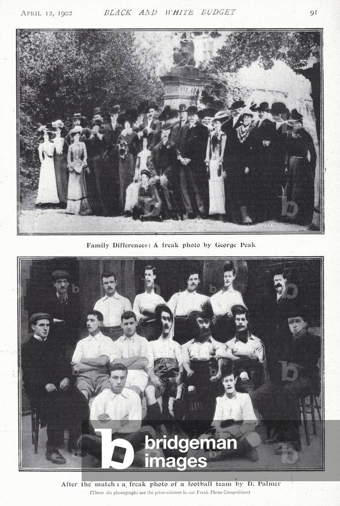 Winning entries in a Freak Photography competition (b/w photo)