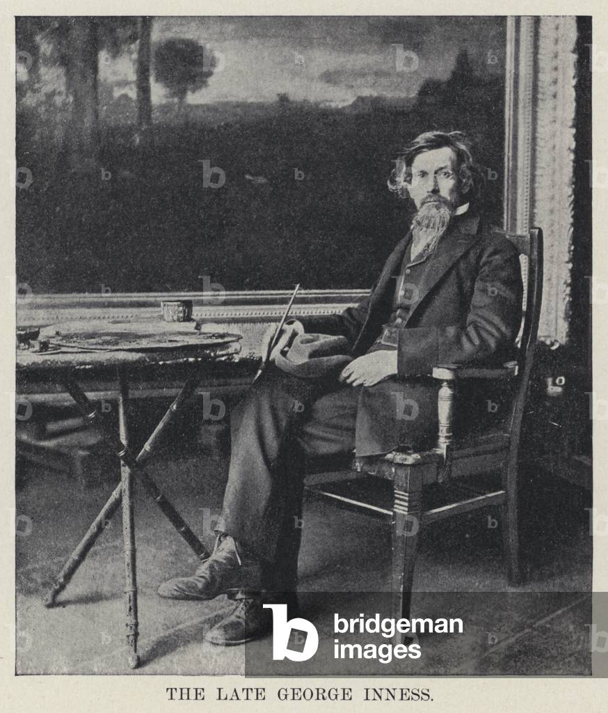 The late George Inness (b/w photo)