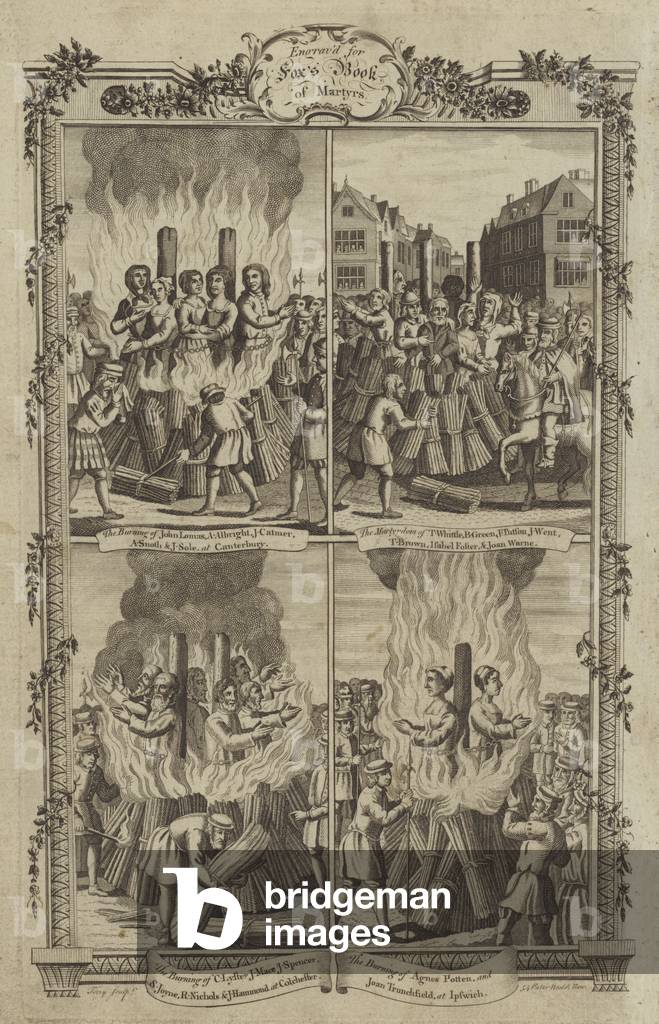 Illustration for Fox's Book of Martyrs, 1776 edition (engraving)