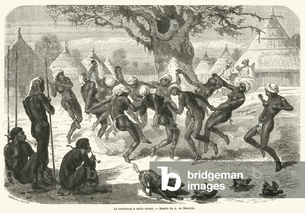 La bienvenue a notre retour (engraving)