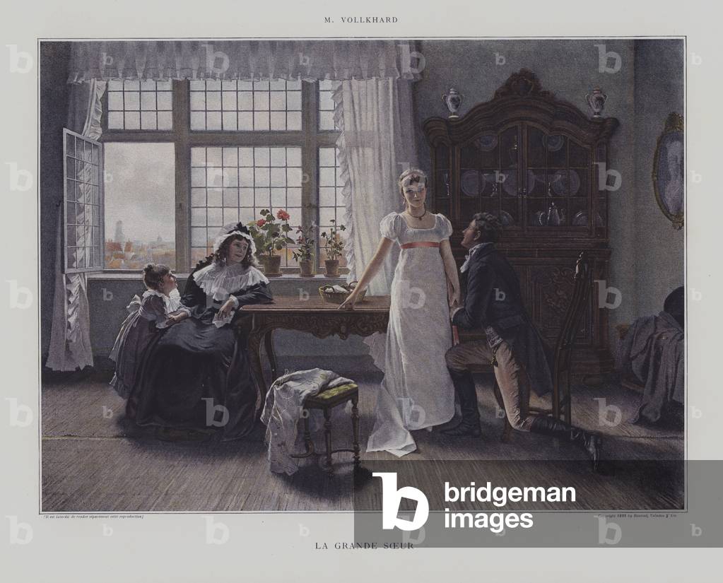La Grande Soeur (The Big Sister) (colour litho)