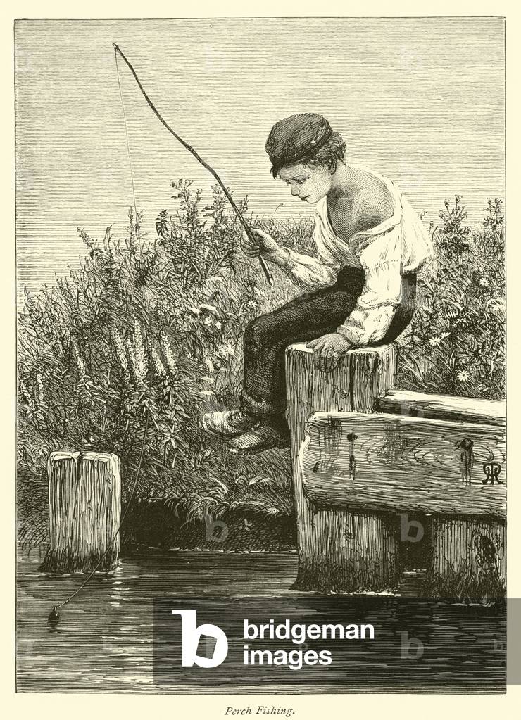 Perch Fishing (engraving)