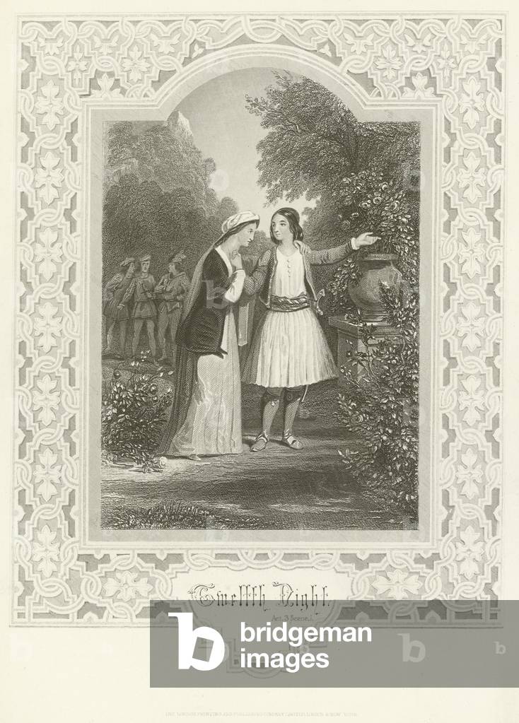 Twelfth Night, Act III, scene i (engraving)
