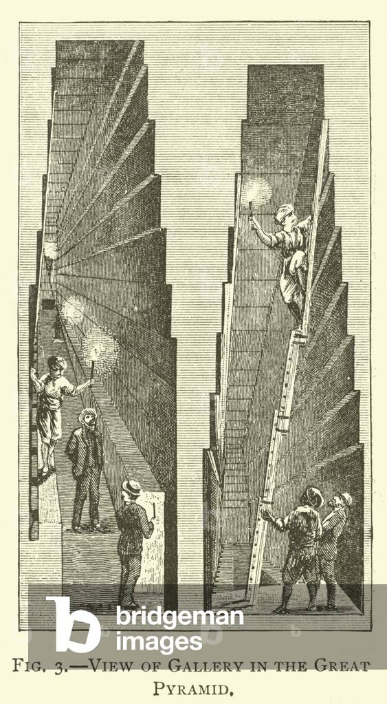 View of Gallery in the Great Pyramid (engraving)