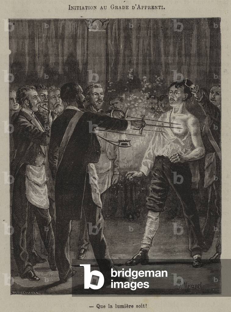 Initiation to the degree of apprentice. 
