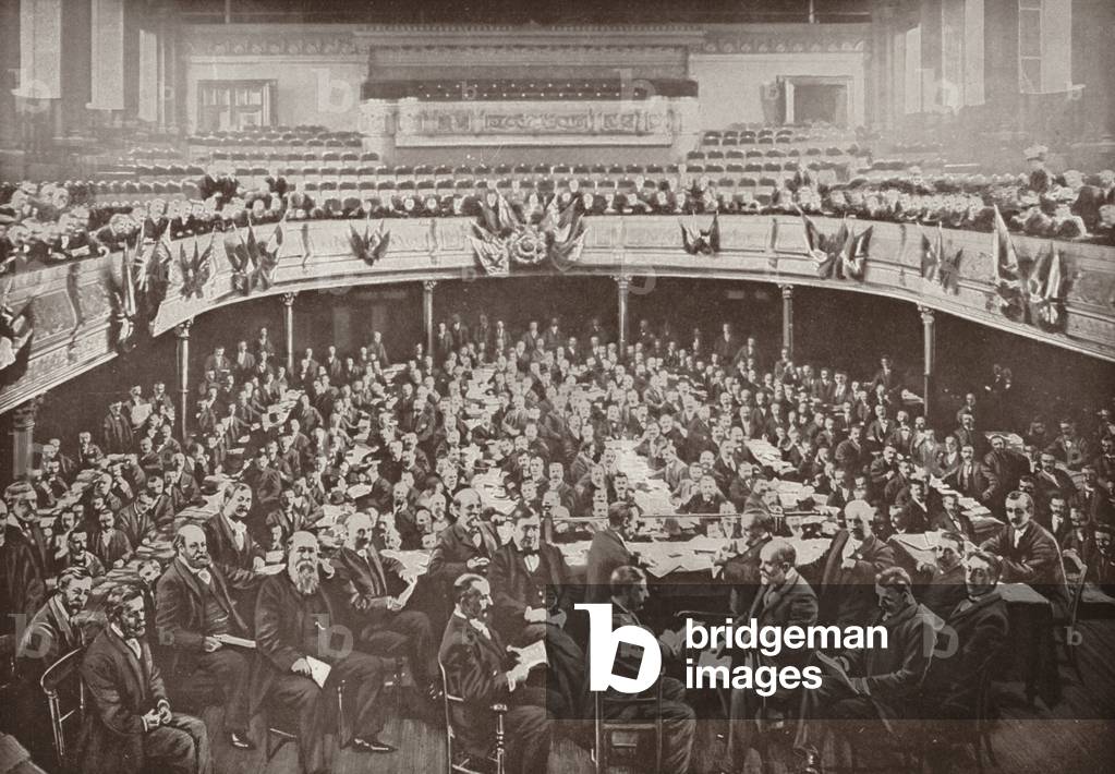 A Trades Union Congress at Huddersfield (b/w photo)