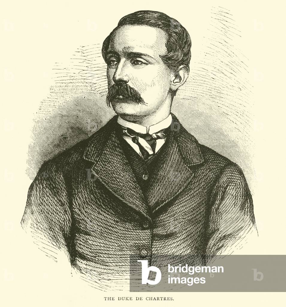 The Duke de Chartres, March 1871 (engraving)