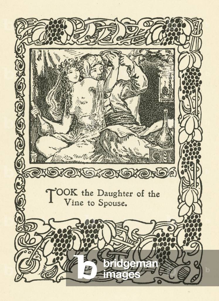 Illustration for Rubaiyat of Omar Khayyam (litho)