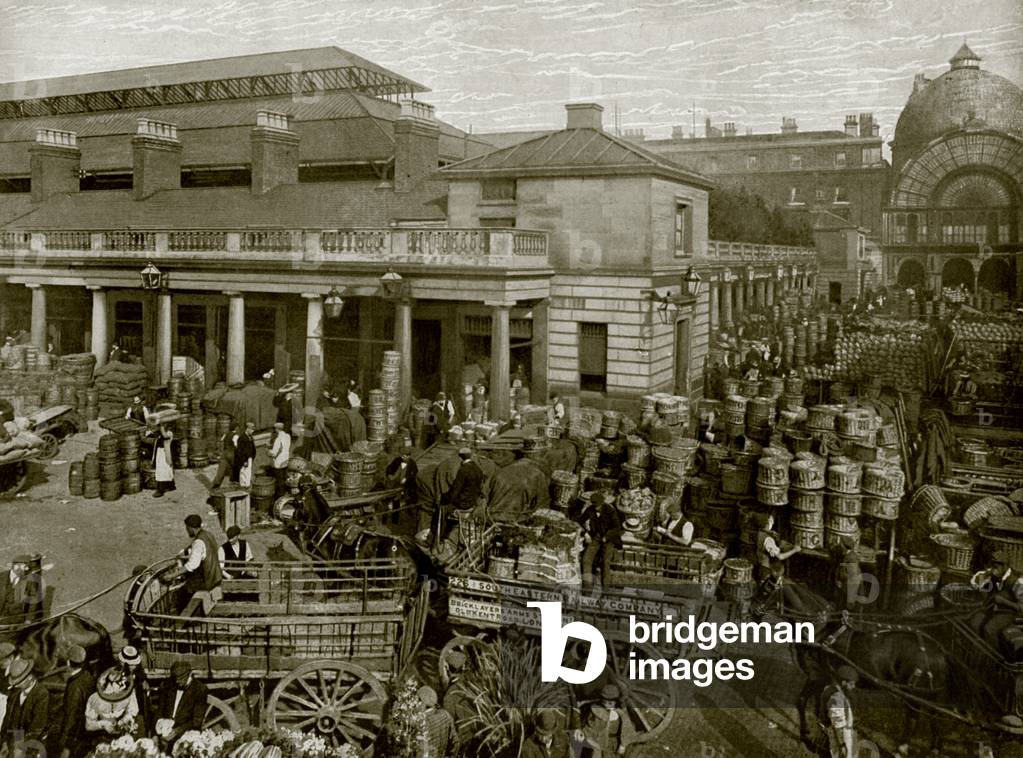 Covent Garden Market, London (b/w photo)