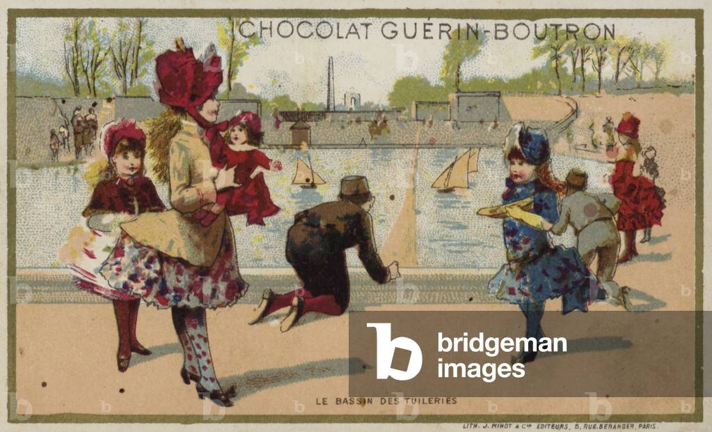 The Bassin des Tuileries, Paris (chromolitho)