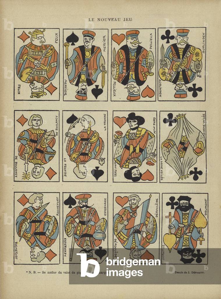 Illustration for Le Rire (colour litho)