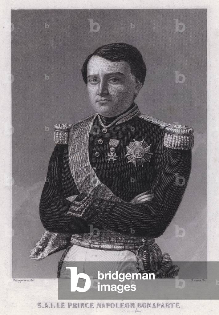 Prince Napoleon Bonaparte, son of Jerome, King of Westphalia, youngest brother of the Emperor Napoleon I (engraving)