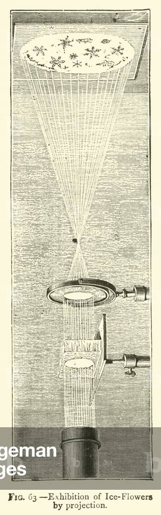 Exhibition of Ice-Flowers by projection (engraving)