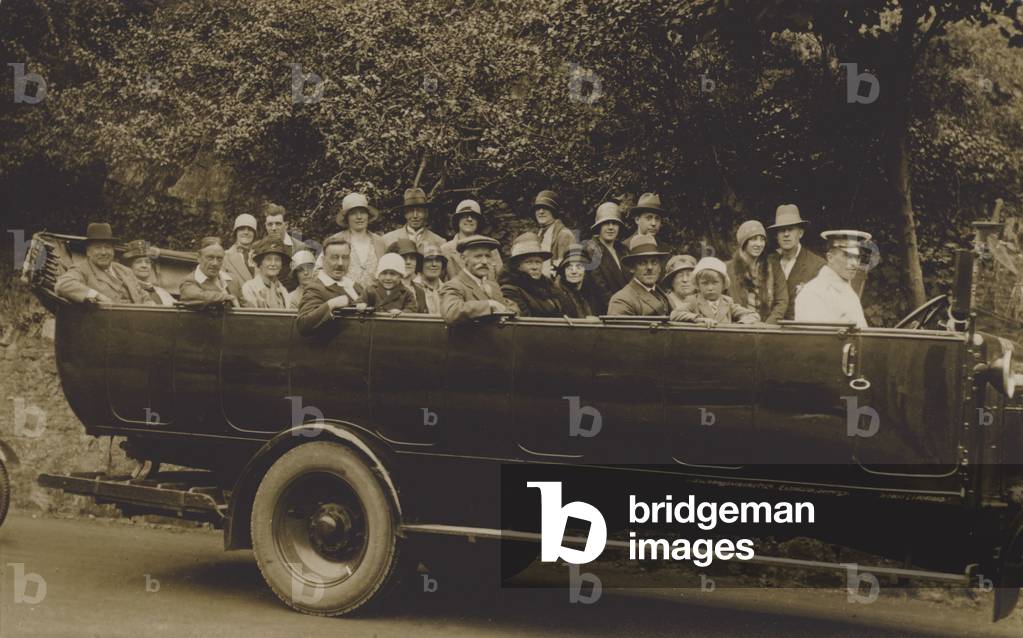 Charabanc, Bristol (b/w photo)