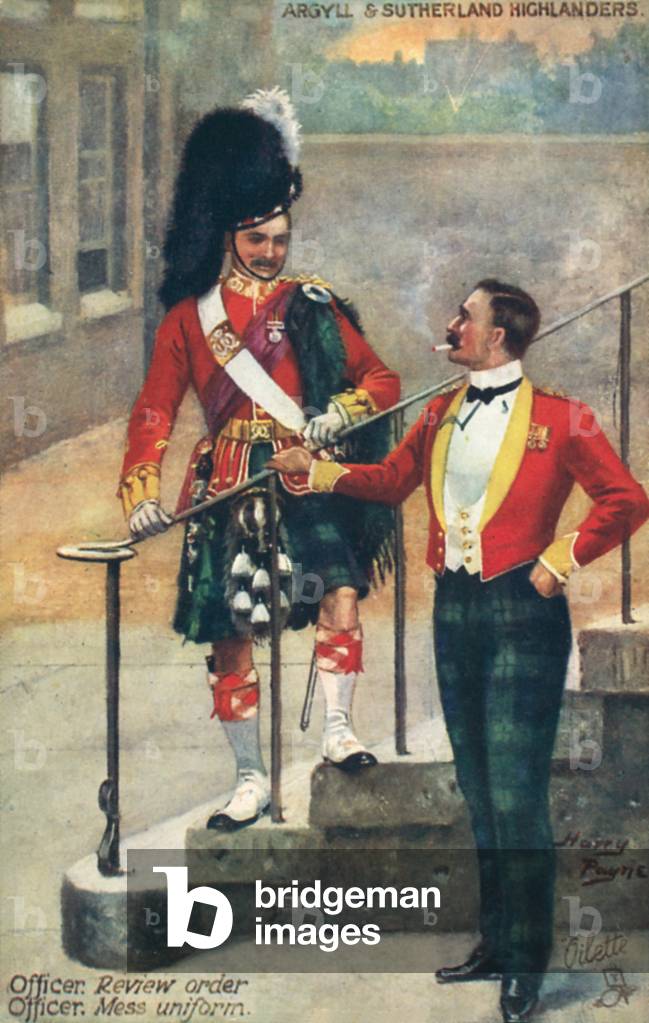 Argyll and Sutherland Highlanders (colour litho)