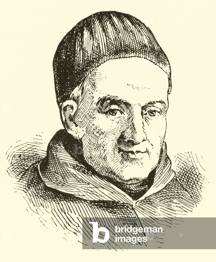 Padre Giovanni Battista Martini (Giambattista), 1706-1784 (engraving)