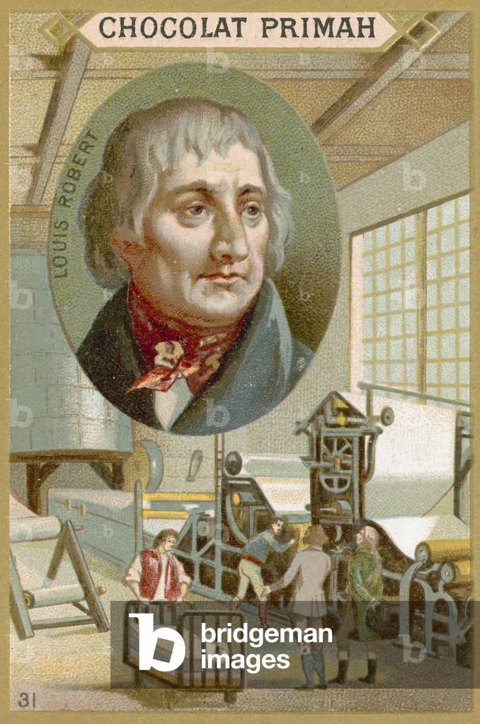Louis Robert, French mechanical engineer and inventor (chromolitho)