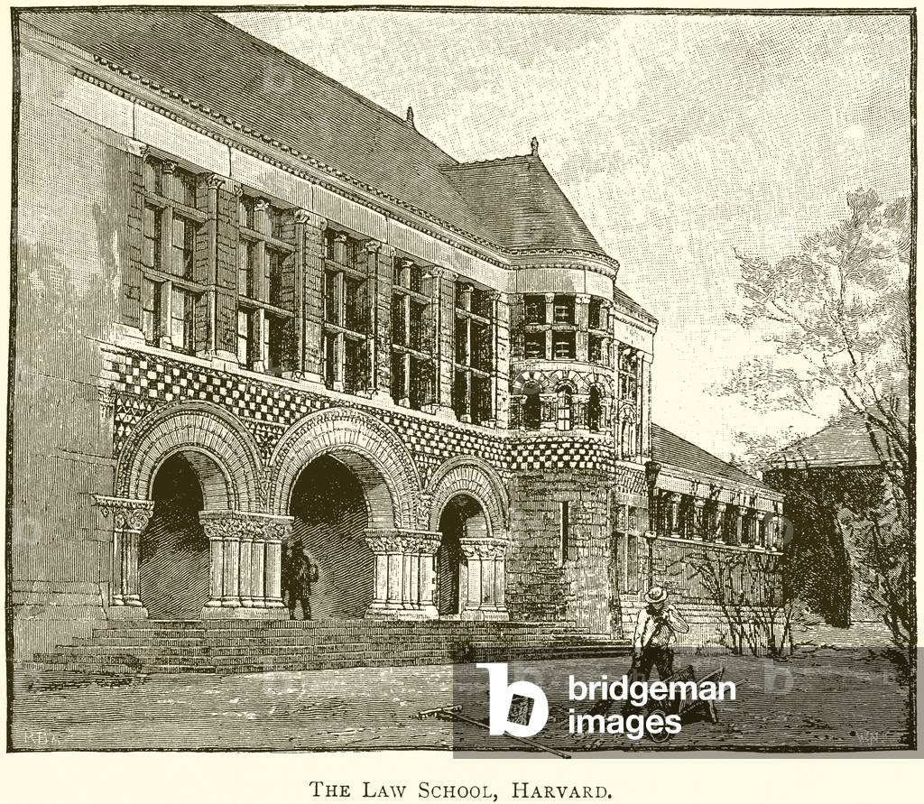 The Law School, Harvard (engraving)