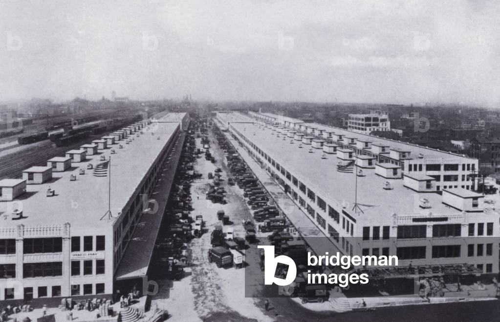 Chicago: South Water Market, Chicago's Produce Distribution Center (b/w photo)