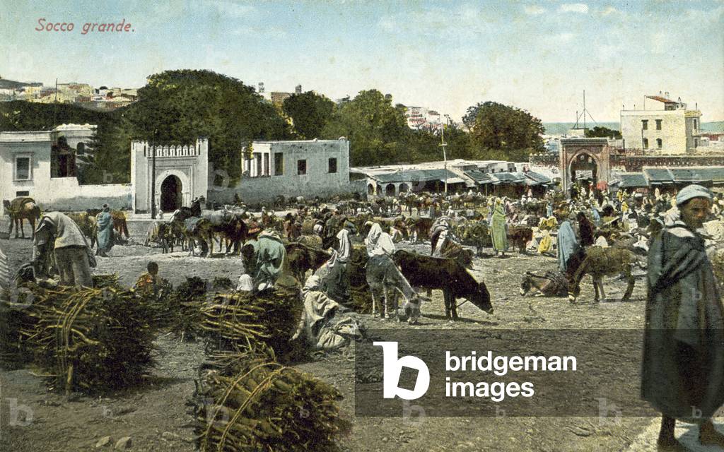 Grand Socco, Tangier, Morocco (colour photo)