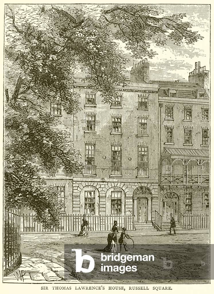 Sir Thomas Lawrence's House, Russell Square (engraving)