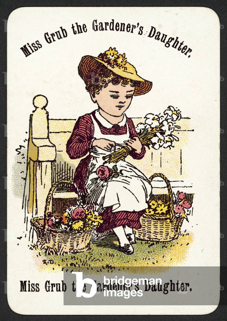 Miss Grub The Gardener's Daughter (colour litho)