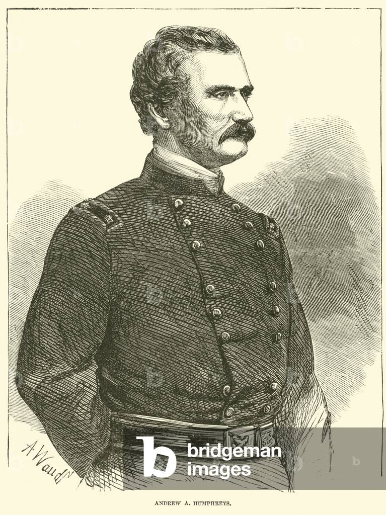 Andrew A Humphreys, August 1863 (engraving)