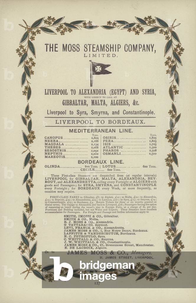 The Moss Steamship Company, Limited (engraving)