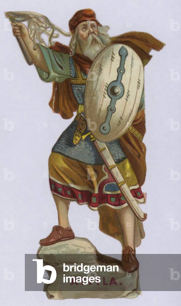 Attila the Hun (chromolitho)