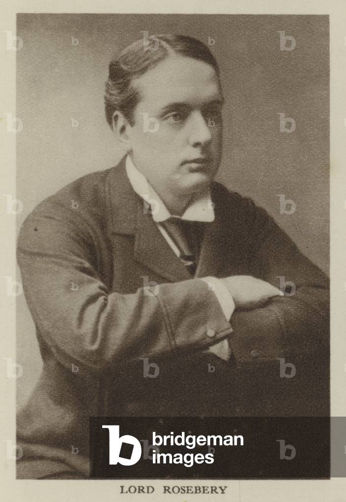 Lord Rosebery (b/w photo)