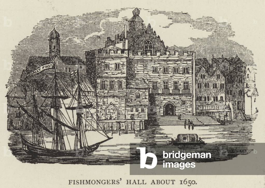 Fishmongers' Hall about 1650 (engraving)