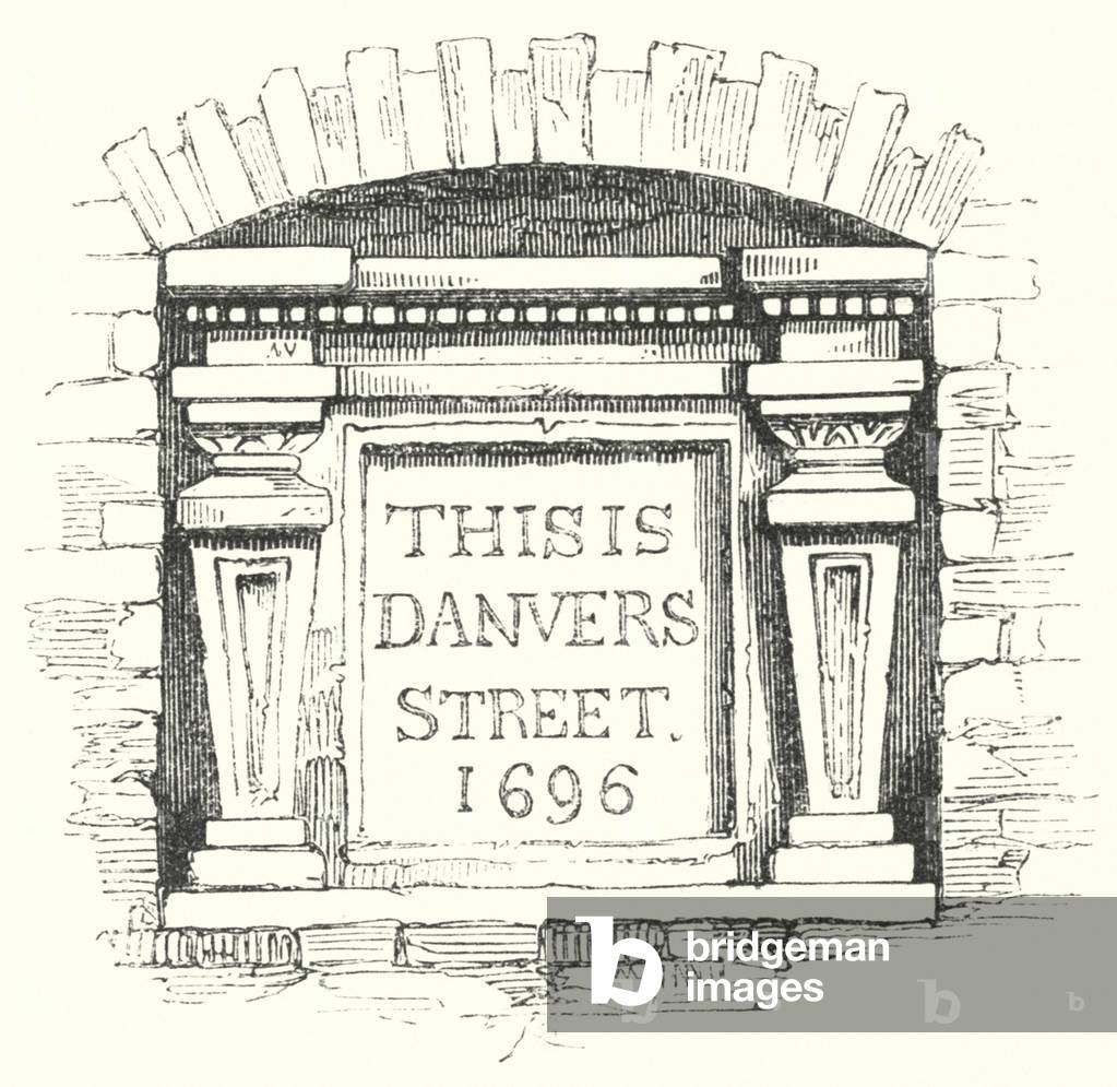 Tablets for Street-Corners, Danvers Street (engraving)