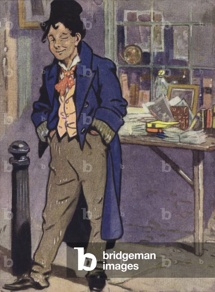 The Artful Dodger (colour litho)