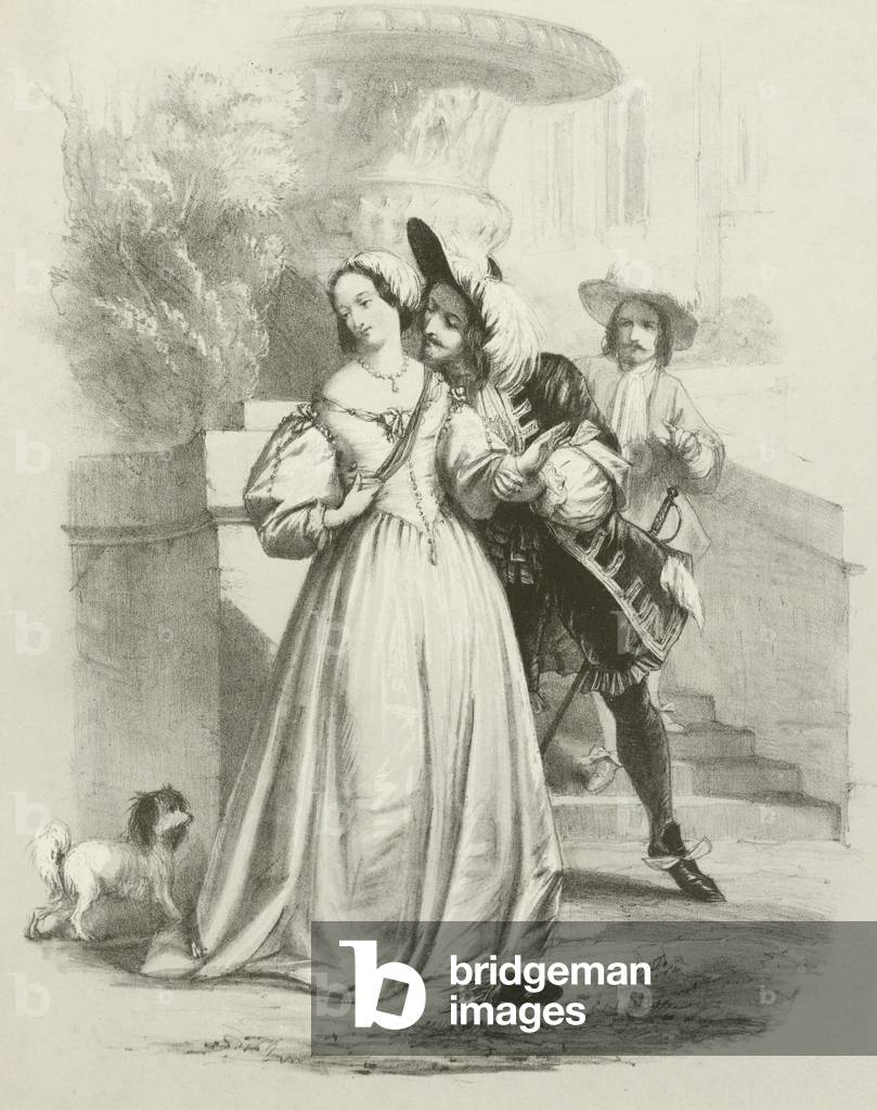 The King reproved (litho)