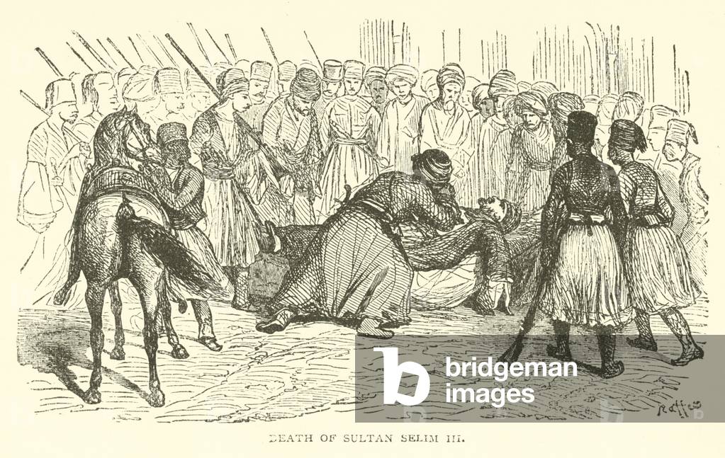 Death of Sultan Selim III (engraving)