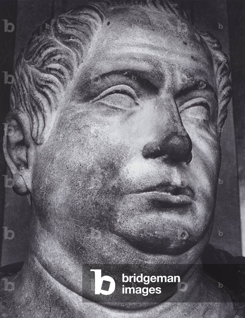 Roman Portraits: Vitellius (b/w photo)