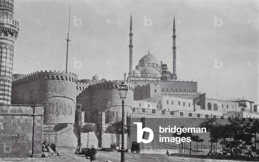 Egypt: Citadel of Cairo (b/w photo)