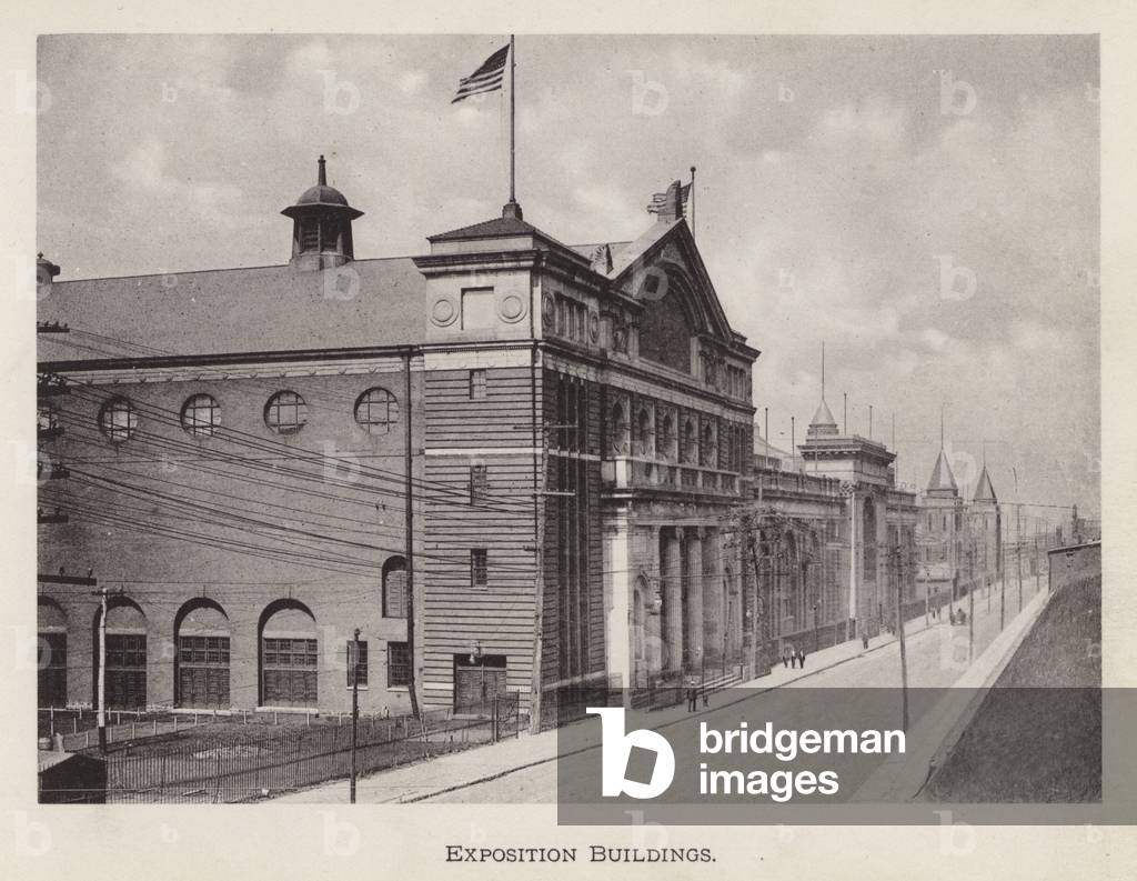 Pittsburgh: Exposition Buildings (b/w photo)