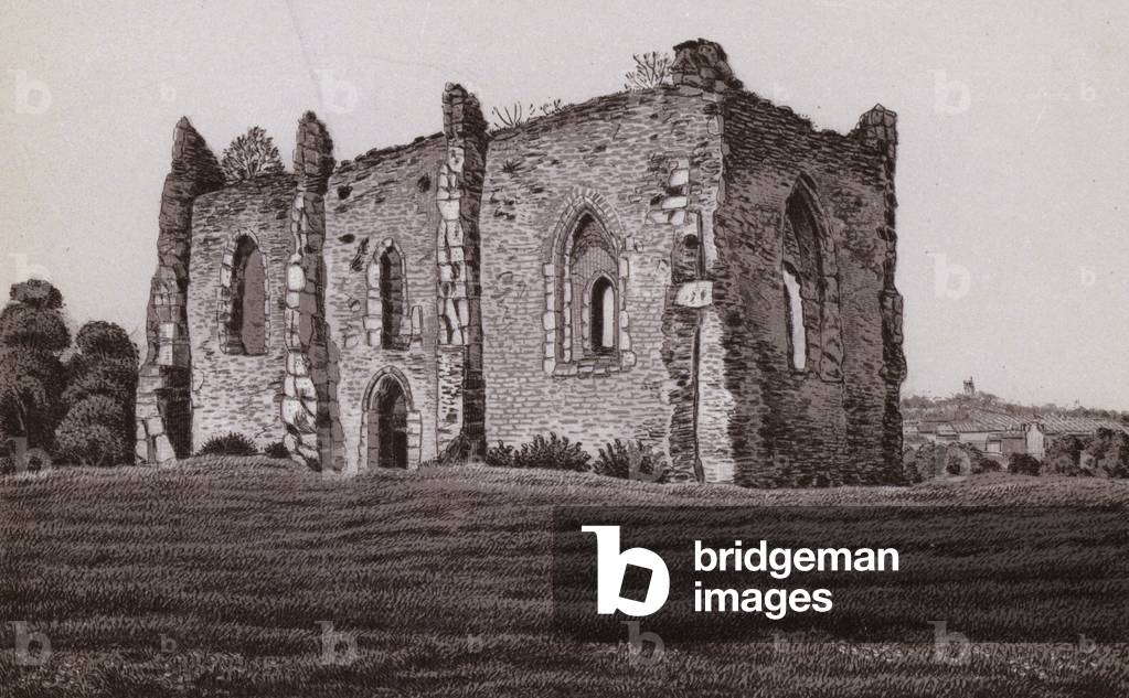 St Catherine's near Guildford (litho)