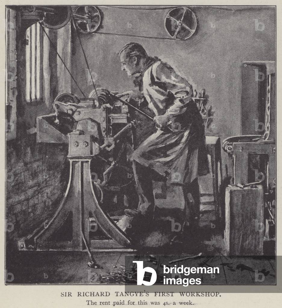 Sir Richard Tangyes first workshop (litho)